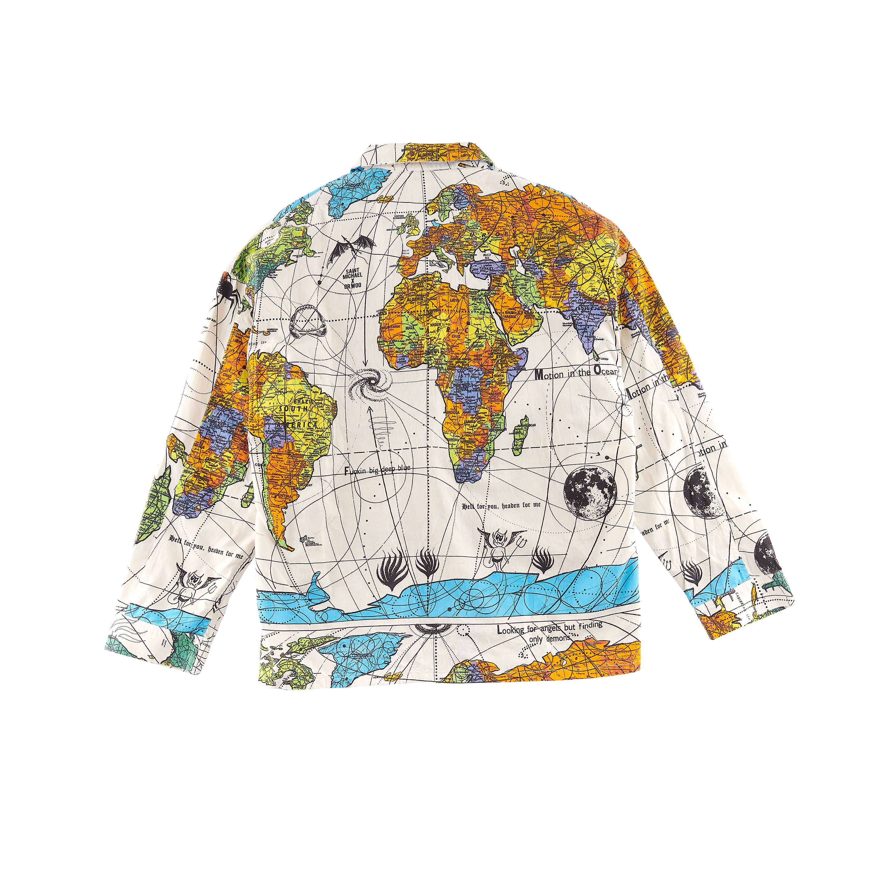 SM-S23-0000-082/DW_PAJAMA SH/WORLD MAP/W
