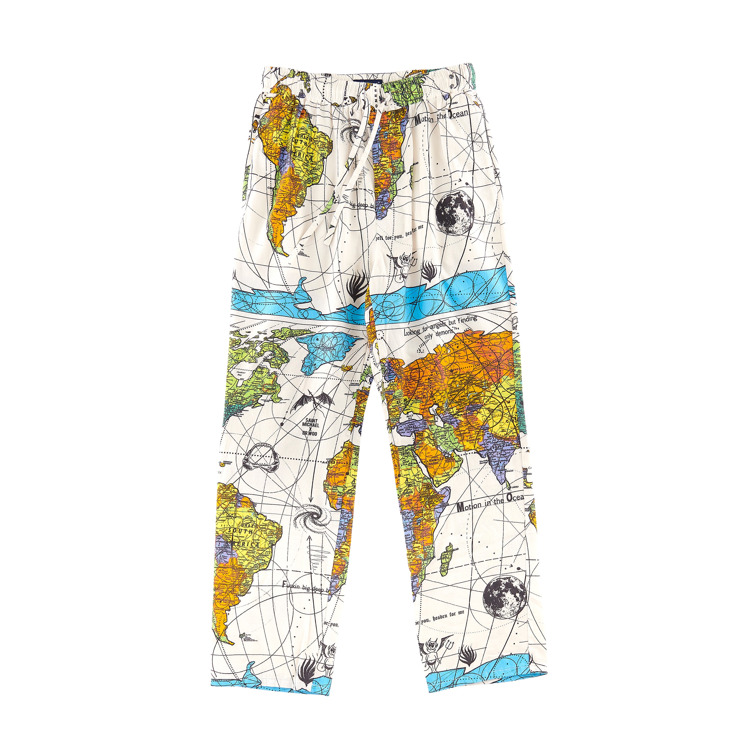 SM-S23-0000-083/DW_PAJAMA PNT/WORLD MAP/