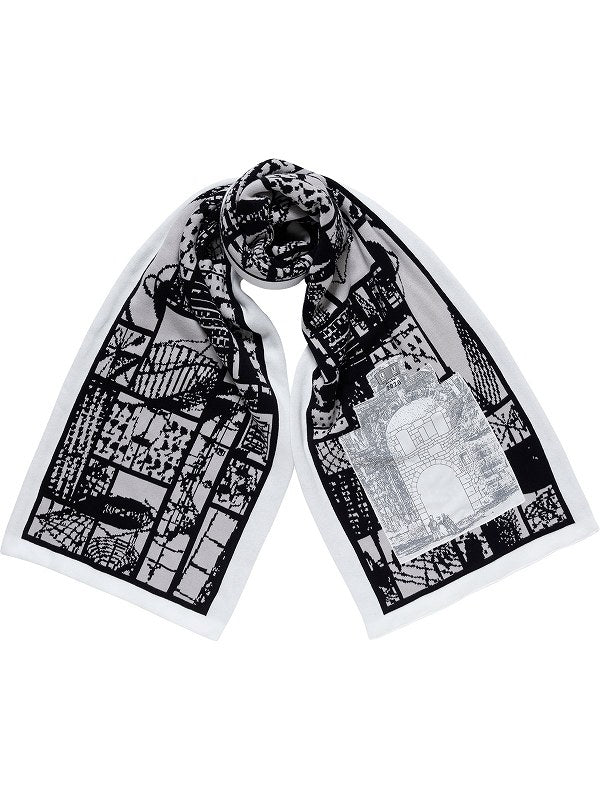 SYSTEM GRID KNIT SCARF