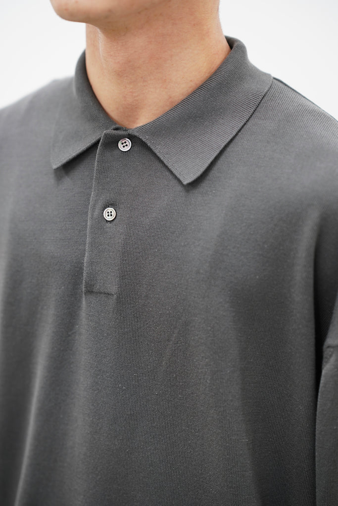 Suvin Oversized L/S Polo | THE GROUND depot. ONLINESTORE