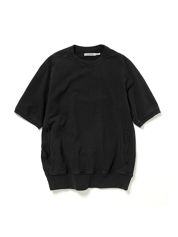 DWELLER S/S CREW PULLOVER COTTON SWEAT OVERDYED [2 COLORS]